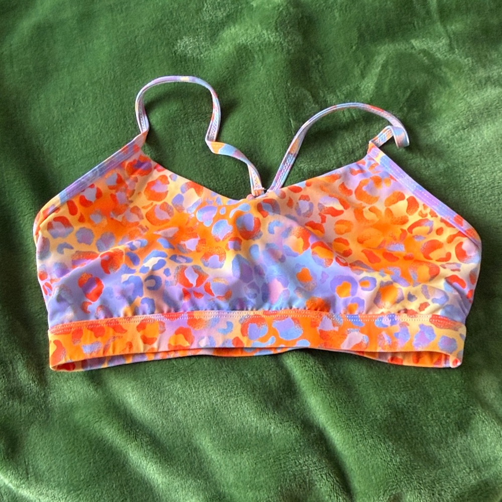 SHEIN Multicolor Leopard Print Sports Bra excellent condition